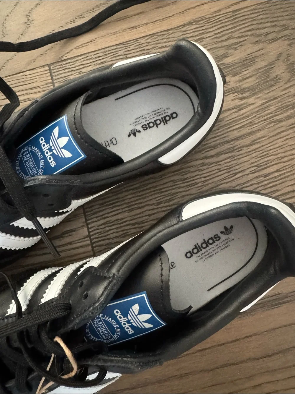 adidas Black and White Kids Classic Three-Stripe Sneakers